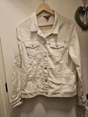 Buffalo David Bitton Pale Pink Denim Jacket M E D Airy Core Whimsy God Cottageco